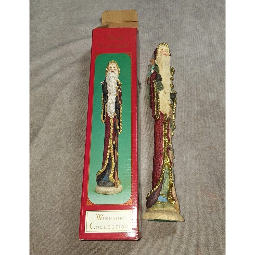 Vintage Windsor Collection 11" Pencil Santa Figure Christmas